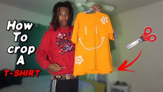 How To Crop a TShirt  Men’s streetwear amp Fashion [upl. by Peltz308]