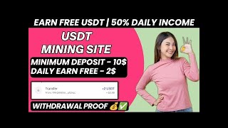 New Usdt Earning Site  New Earning plateform 2024 IFree Usdt Usdt Investment  Usdt MiningSite [upl. by Gustave]