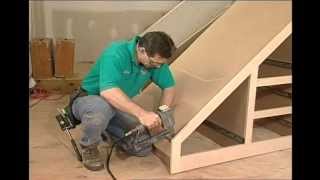 Building Storage Spaces Part 1 How to build storage space under your Stairs [upl. by Leahkim]