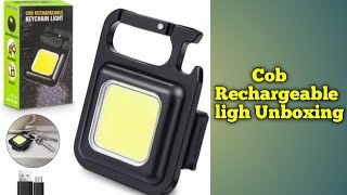 Cob rechargeable light  mini size light  Unboxing  Under 100 Rs [upl. by Madelle]