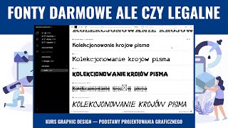 Fonty czcionki w projektach graficznych a prawo autorskie [upl. by Little]