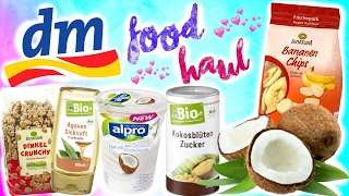 DM FOOD HAUL FEBRUAR 2017 NEUE PRODUKTE amp GESUNDE SNACKS [upl. by Wurst]