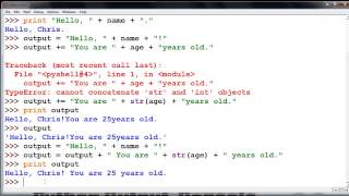 Simple Python Output for Console Apps [upl. by Noelopan]