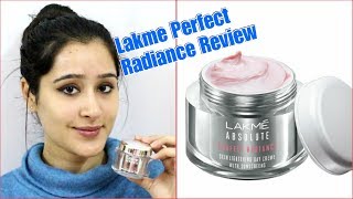 Lakme Perfect Radiance Skin Whitening Night cream Full Review and Demo [upl. by Lrak]