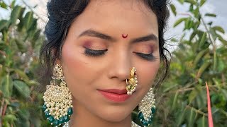 How apply foundation concealer and translucent powder for perfect flawless base  Bridal makeup [upl. by Enyale359]