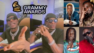 Shatta Wale talk about featuring Sarkodie Stonebwoy amp Medikal on one song on Grammy [upl. by Garber]