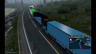 the worst traffic jam ever in ets2 truckersmp kirkenes quarry road [upl. by Azerila]