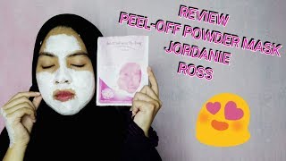 REVIEW MASKER PEELOFF POWDER MASK JORDANIE ROSS [upl. by Ecirtak27]