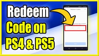 How to Redeem Codes amp Pre Paid Cards on PS4 amp PS5 using the Playstation App Android amp IOS Phones [upl. by Beberg685]