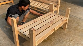 Creative Pallet Recycling Ideas You Have Never Seen Before  How To Create A Beautiful Pallet Sofa [upl. by Yelyab]