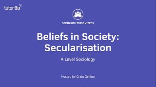 Secularisation  Beliefs in Society  ALevel Sociology [upl. by Huntlee]