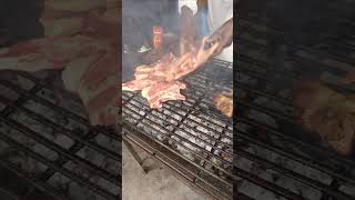 Nyama choma beef grilledribeye grilledsteak food kenya tembeakenya viral choma kibandasky [upl. by Esinek74]