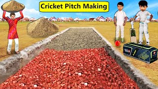 Garib Kisan Cricket Pitch Making World Cup 2023 Cricket Match Hindi Kahani Hindi Funny Comedy Video [upl. by Selwin]