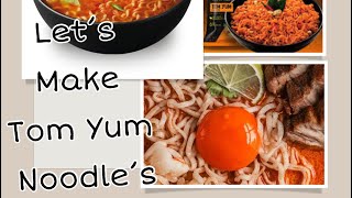 Making TOM YUM noodles 🍜🤤 Thai Noodles [upl. by Calie]