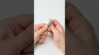 How to install Cat7 field termination plug quickly shorts rj45 cat7 rj45connector tutorial [upl. by Notyarb]