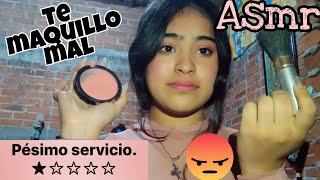 Asmr  roleplay peor salón de belleza 👎🏻🤮 [upl. by Akerley975]