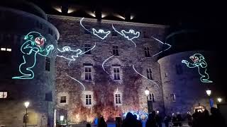 Light Show Örebro Castle 2024 [upl. by Samtsirhc885]