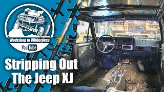 1990 Jeep XJ FULL INTERIOR REMOVAL  Renix 40 Ep03 [upl. by Bertrand39]