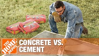 Concrete vs Cement  The Difference Between Concrete amp Cement  The Home Depot [upl. by Assina]