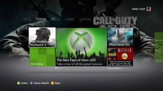 New Xbox 360 Live Dashboard Update  How to use Bing Search Feature [upl. by Armelda]