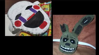 ASI FUE COMO HICE LA MÁSCARA DE PUPPET Y SPRINGTRAP DE FNAF [upl. by Lokcin]