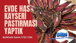 Pastırma Tarifi Evde Pastırma yapımı Kayseri Pastırması [upl. by Leirud]