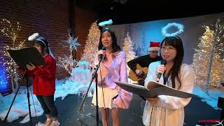 Fuslie Natsumiii LilyPichu singing Silent Night  QTCinderellas Christmas Concert 2022 [upl. by Marras]