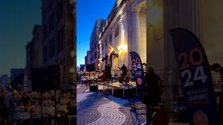 Street concerts 🎶🎤quebec canada indian streetconcertquebectourism trend viralshort melody [upl. by Dlaniger]