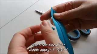 How to install a slider on a continuous zipper [upl. by Faden930]