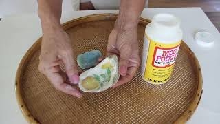 How To Decoupage Oyster Shells With Different Designs [upl. by Kowtko602]