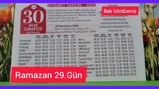 30042022 Diyanet Takvimi Günlük Diyanet Takvimi 2022 Yetimler [upl. by Anivram]