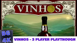 Vinhos Boardgame  3 Player Live Play [upl. by Teeniv]