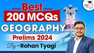 Best 200 Geography Questions for UPSC Prelims 2024  Complete Geography through MCQs l StudyIQ IAS [upl. by Novanod346]