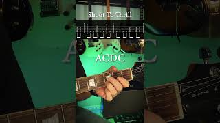 Shoot To Thrill Guitar Riff by ACDC [upl. by Enyr]