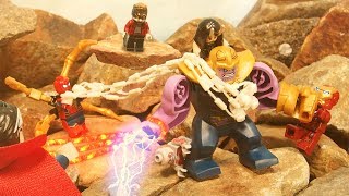 Lego Avengers Infinity War Avengers VS Thanos Lego Stop Motion [upl. by Yllier]