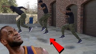 IMPOSSIBLE TWO STEP INVISIBLE BOX CHALLENGE JORDAN VS LEBRON SNEAKER PERFORMANCE TEST BASKETBALL [upl. by Seraphine]