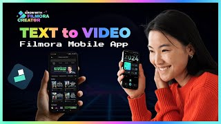 How To Make Text to Video in Filmora Mobile  New Features in Filmora wowanand [upl. by Maitund473]