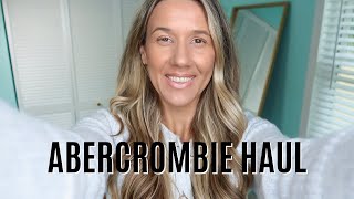 ABERCROMBIE AND FITCH TRY ON HAUL  10 SPRING OUTFITS ON SALE [upl. by Aikas]