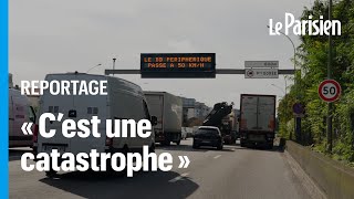 Le périphérique à 50 kmh met déjà les Parisiens sur les nerfs [upl. by Seaden]