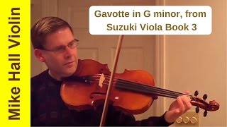 Gavotte in G minor  3 from Suzuki Viola Book 3 [upl. by Coplin]