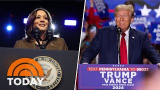 Trump steps up attacks on Harris polls show near tie in key states [upl. by Assel]