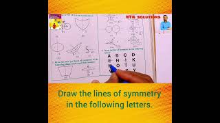 Draw the lines of symmetry in the following letters [upl. by Niwhsa520]