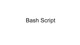 Bash Script [upl. by Bradney]