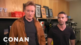 Conan Takes Jordan Schlansky Coffee Tasting  CONAN on TBS [upl. by Akiehsat]