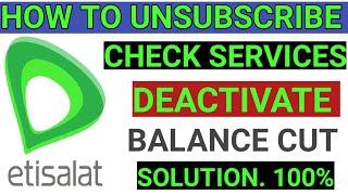 how to unsubscribe etisalat daily data plan [upl. by Neville]