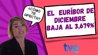 ⬇️ El EURÍBOR de DICIEMBRE 2023 baja al 3679 ¿cómo afecta a tu HIPOTECA 🏘️ [upl. by Haraz]