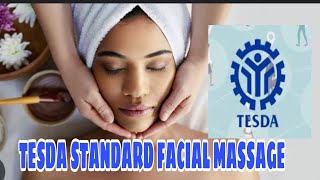 TESDA STANDARD FACIAL MASSAGE [upl. by Maccarone]