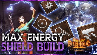 Pure Energy Shield Sorceress  The META for the SORC HAS SHIFTED   Diablo 2 Resurrected [upl. by Nennarb]