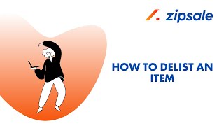 Delisting items via Zipsale [upl. by Akinor]