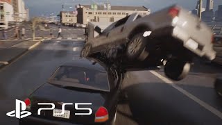 Car Crash Truck Test Unreal Engine 5 PS5 The Matrix Awakens [upl. by Clareta]